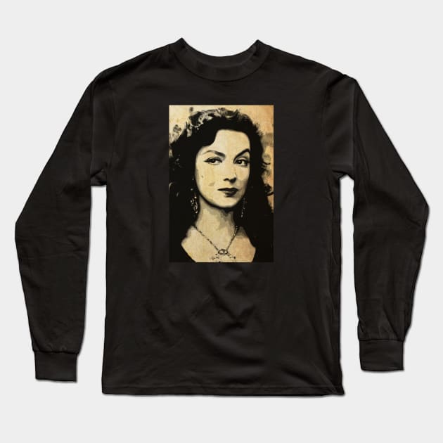 Mexican Cinema: María Felix Long Sleeve T-Shirt by CTShirts